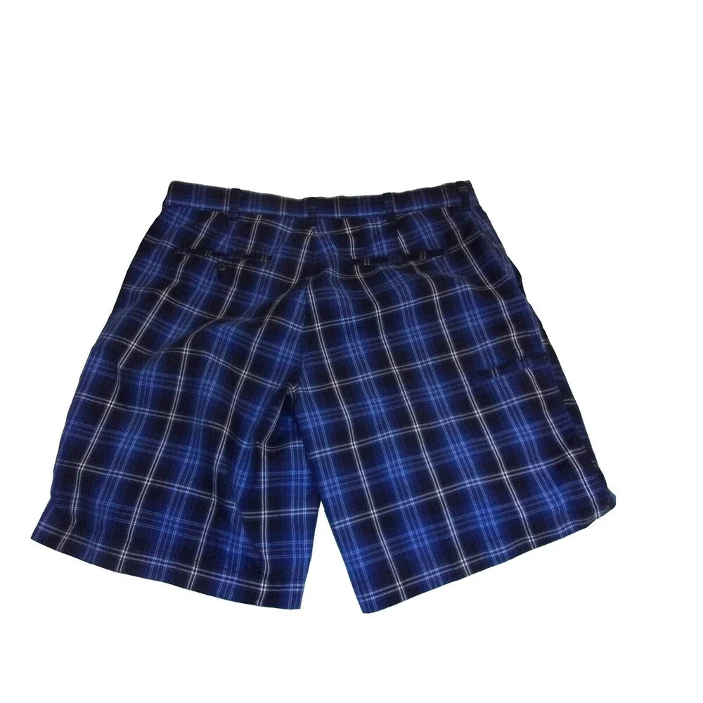 Champions Tour Sz. 36 Blue Plaid Shorts Quick Dry Soft Golf